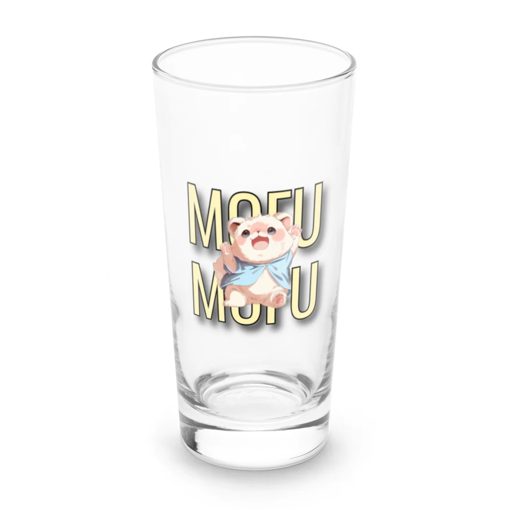 ClownCrown.jpのもふもふシリーズ001 Long Sized Water Glass :front