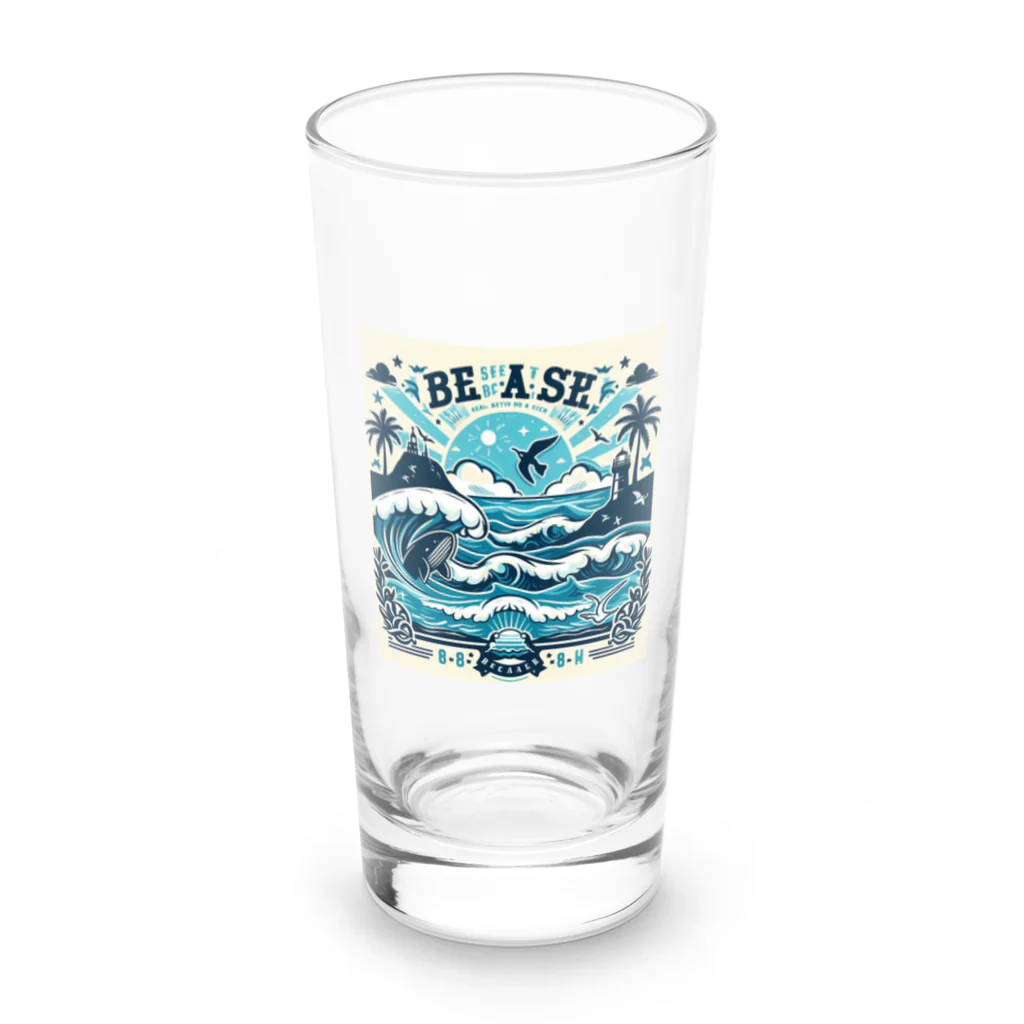 nijinosatoの青い海 Long Sized Water Glass :front