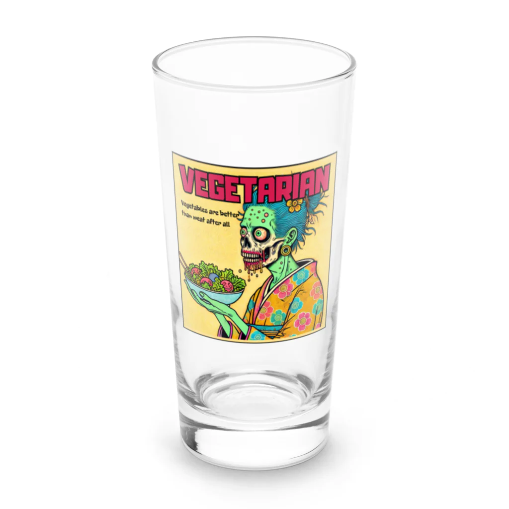 UKIYO-E_POP_by_convert_worksのZOMBIE_VEGETARIAN Long Sized Water Glass :front