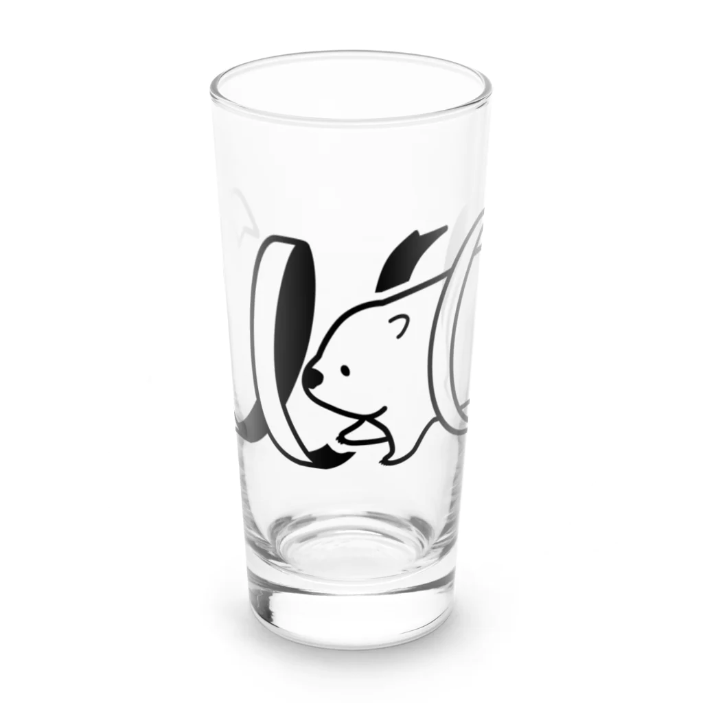 STUDIO OTOMARUのウォンバットのウォ（WO）【wombat】 Long Sized Water Glass :front