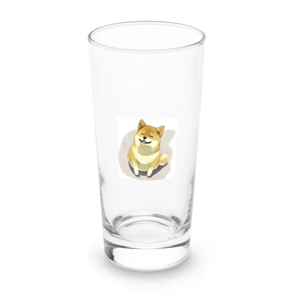 miiinikoの柴犬のえーあいくん Long Sized Water Glass :front