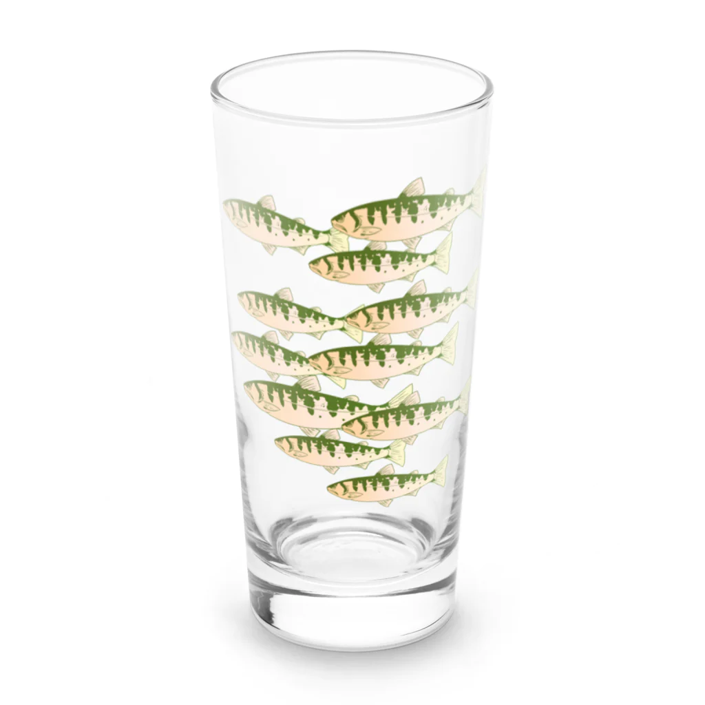 chicodeza by suzuriのヤマメの魚群 Long Sized Water Glass :front