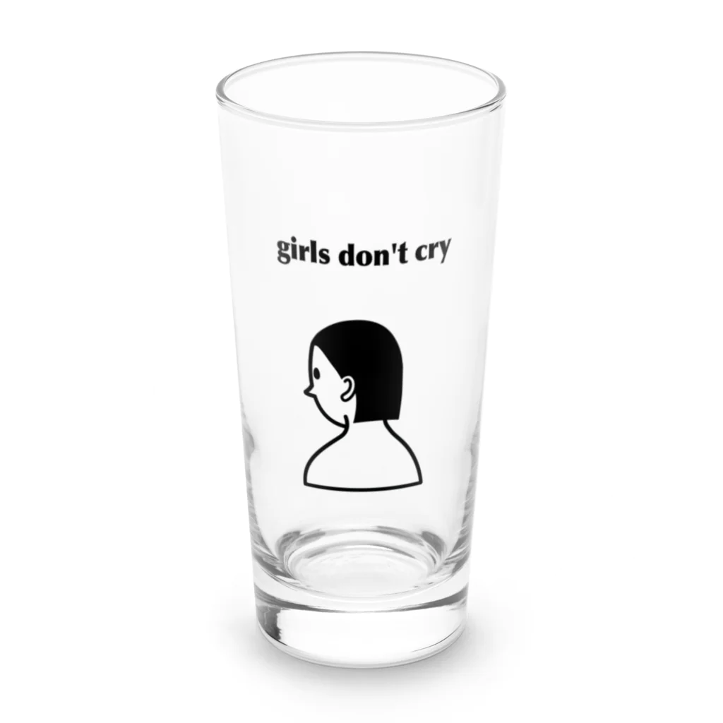 asobiartworksのgirls don't cry Long Sized Water Glass :front