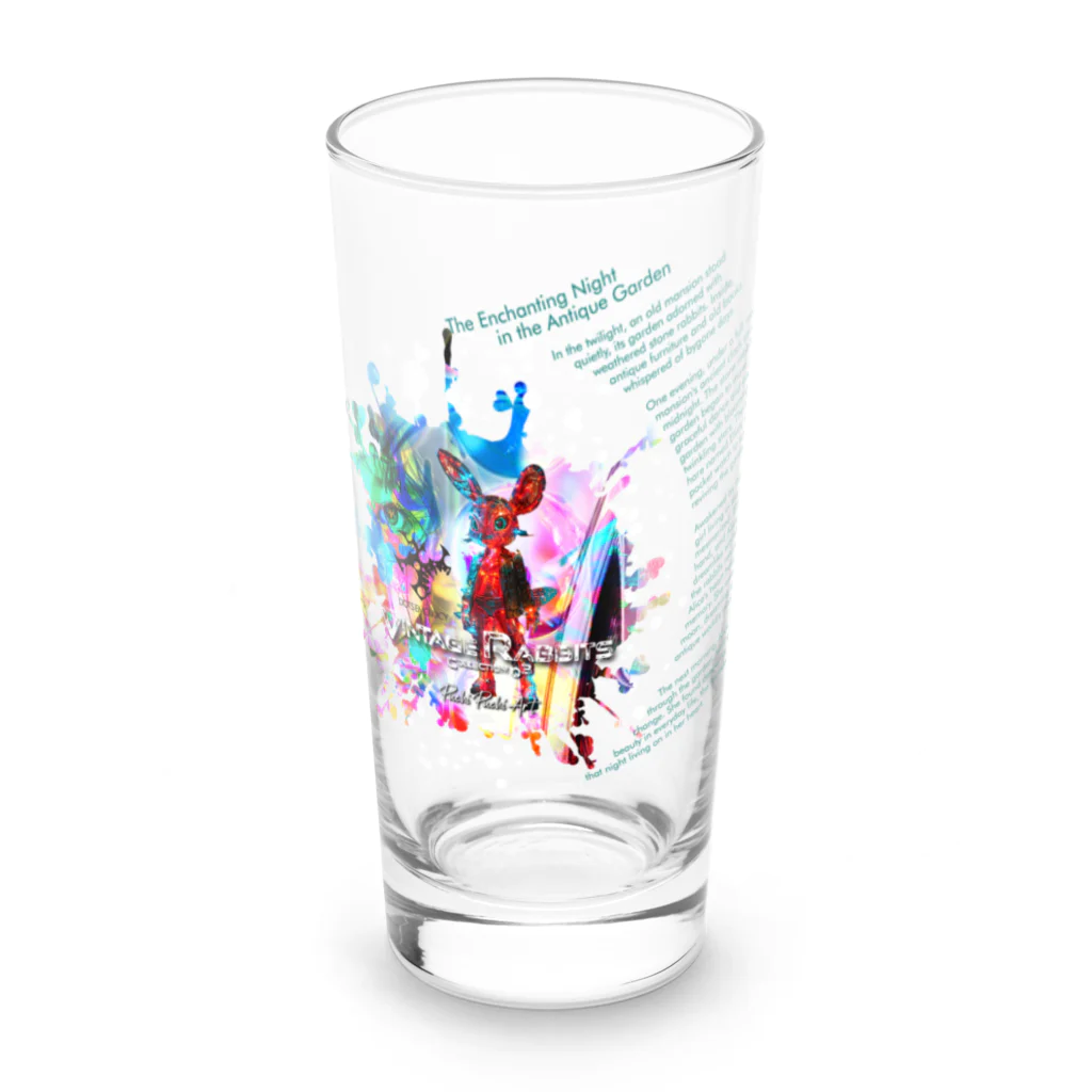 DOTS EMO JUICYの【Vintage Rabbits Collection 02】× Puchi Puchi Long Sized Water Glass :front