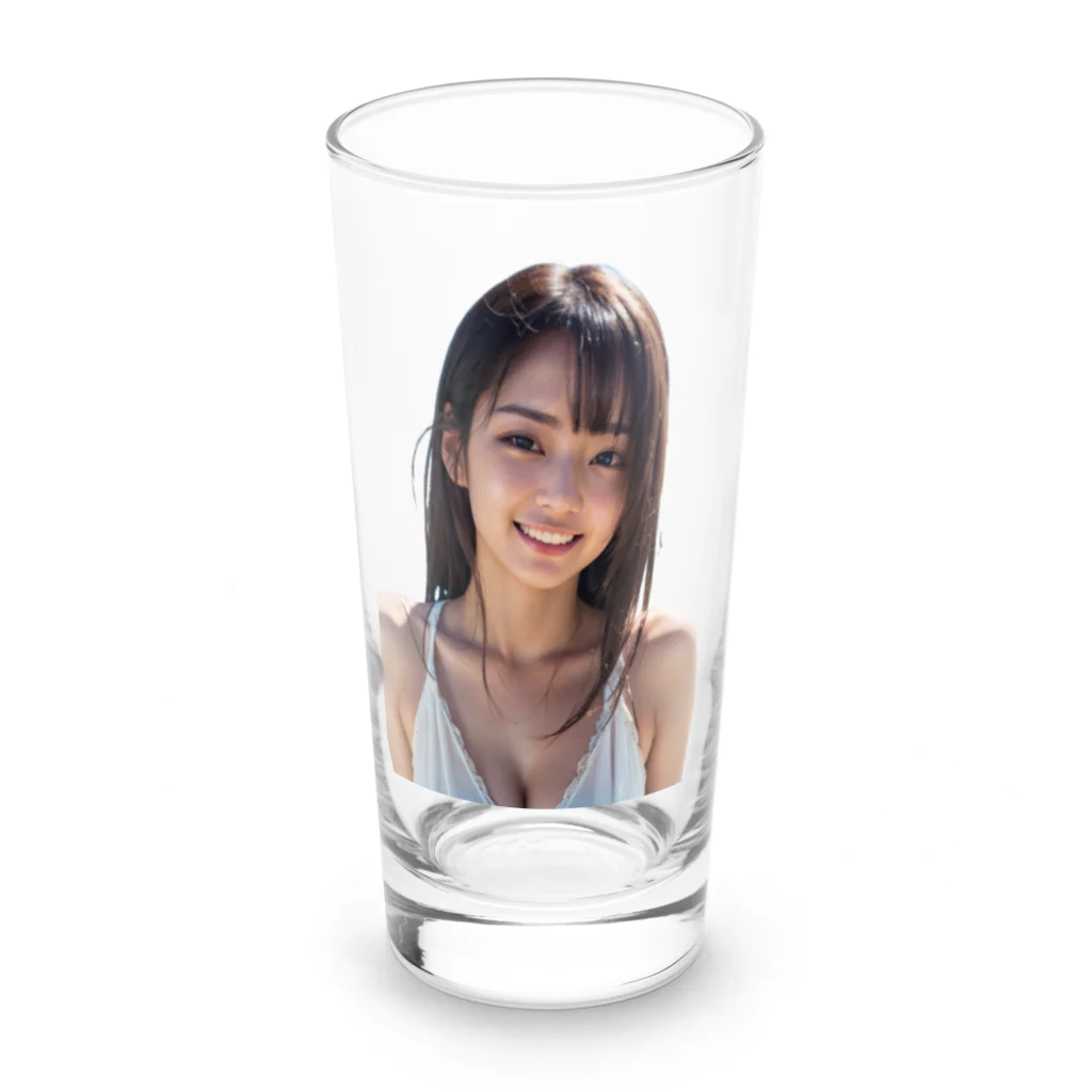 アタオカ1号のAI美少女(リアル水着) Long Sized Water Glass :front