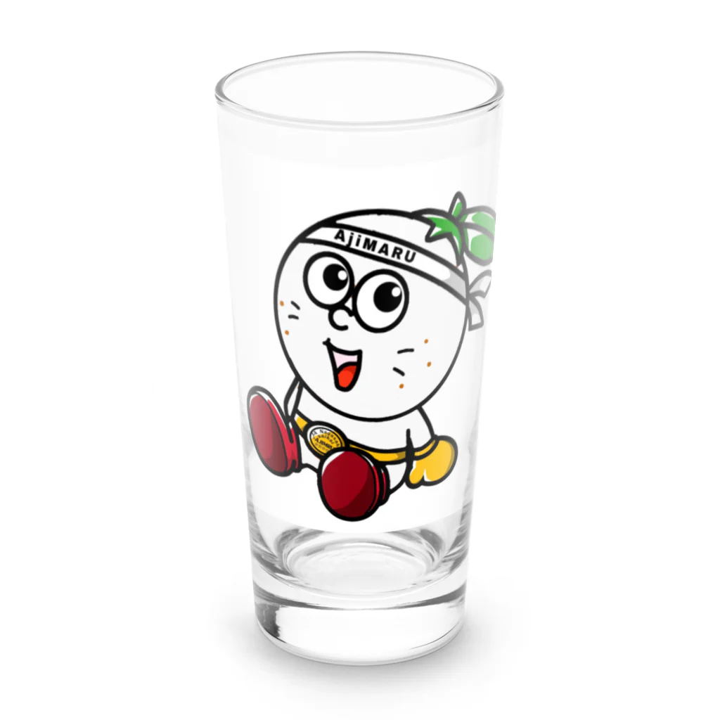 あじまるくんのあじまるくんのみかんジュース専門グラス Long Sized Water Glass :front