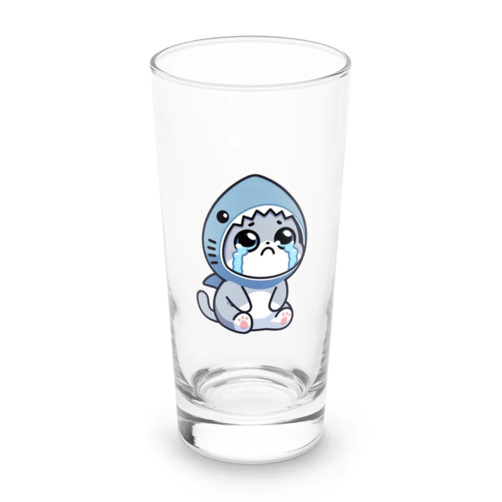 きぐるみあにまるず！の泣き虫きぐるみネコ Long Sized Water Glass :front