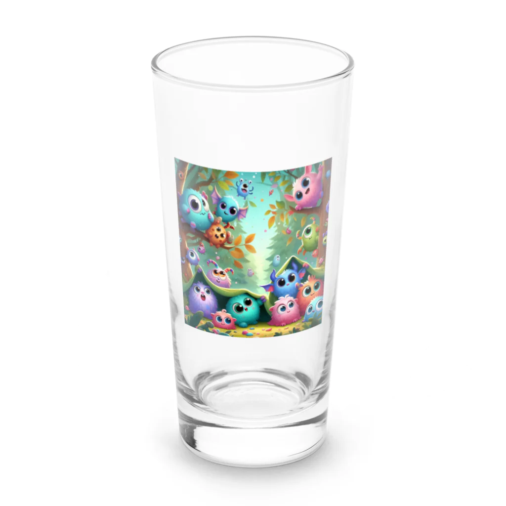 mi305090509_のほっこりまんまるちびモンスター Long Sized Water Glass :front