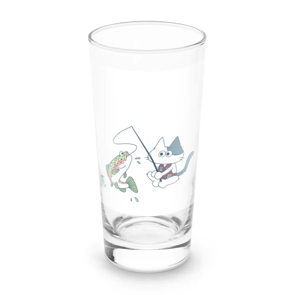 pomtoftonのFishing Cat  Long Sized Water Glass :front