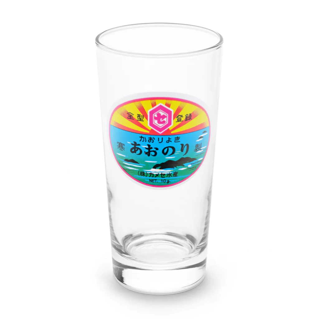 【公式】青のりのカメセ水産のカメセのあおのり　シール10ｇ　③ Long Sized Water Glass :front