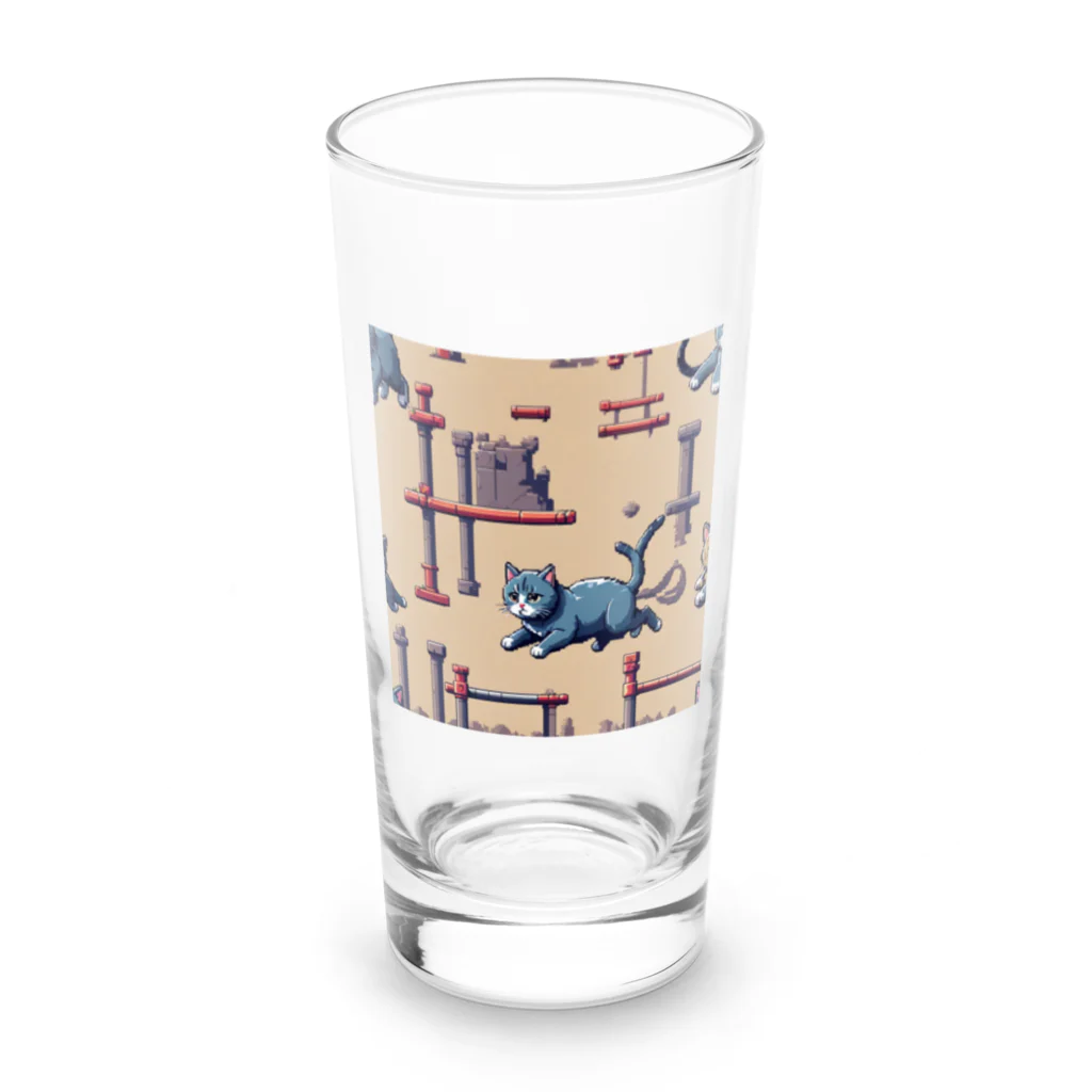 ネコの店のすばしっこい猫 Long Sized Water Glass :front