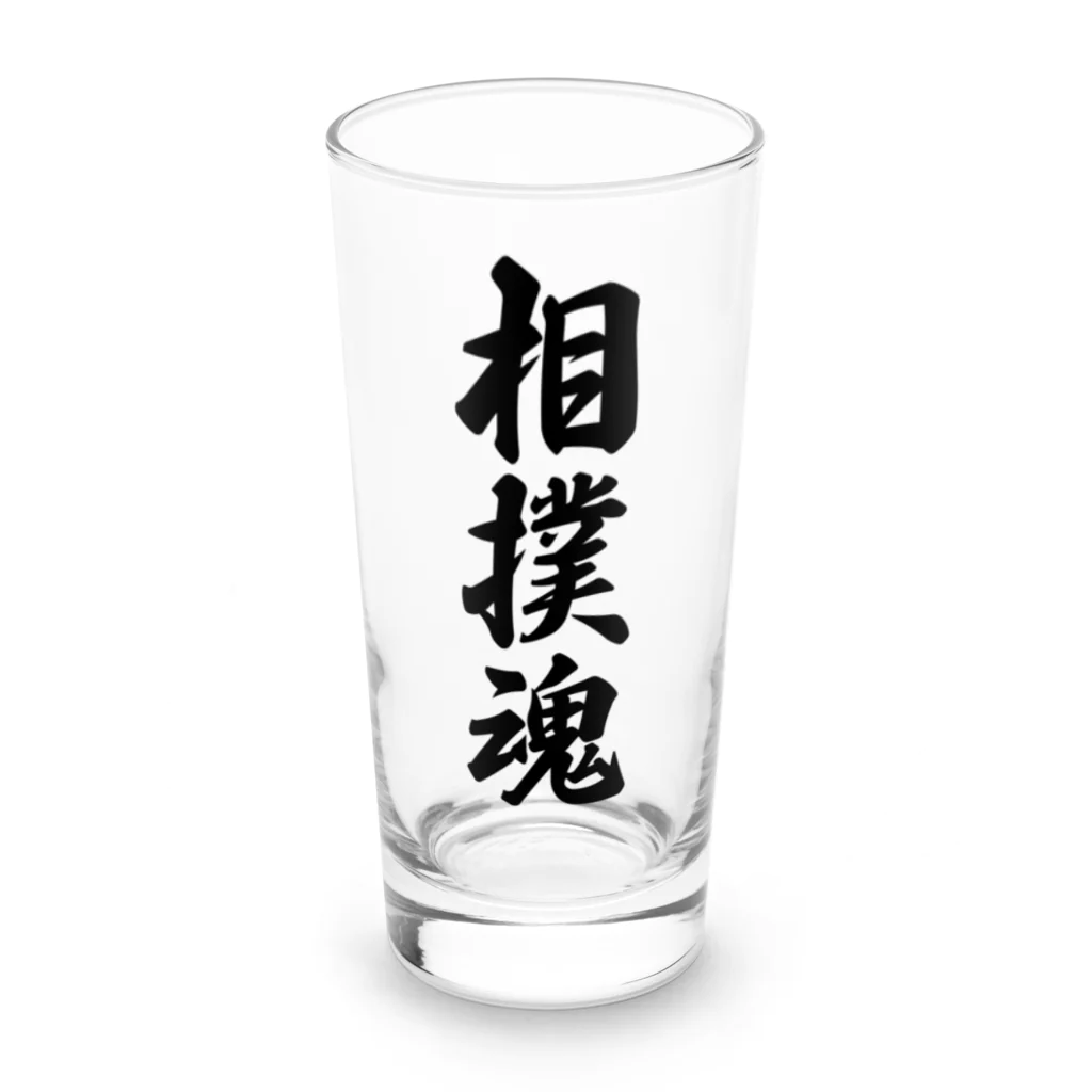 着る文字屋の相撲魂 Long Sized Water Glass :front