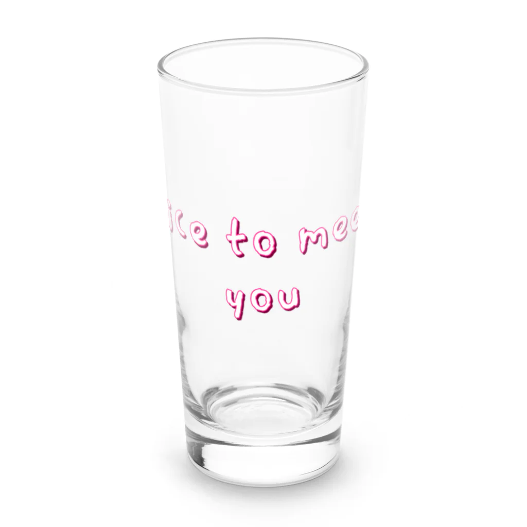 ミヤさんのnice to meet you Long Sized Water Glass :front