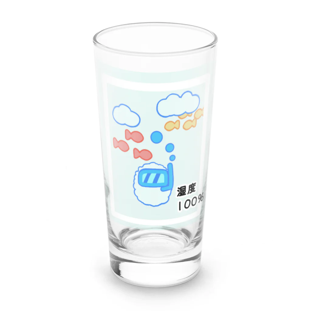 しりとりの湿度100％ Long Sized Water Glass :front