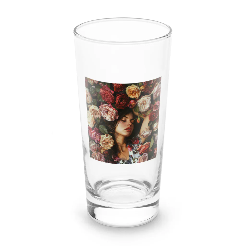 AQUAMETAVERSEのバラに囲まれた少女　美佐子 3320 Long Sized Water Glass :front