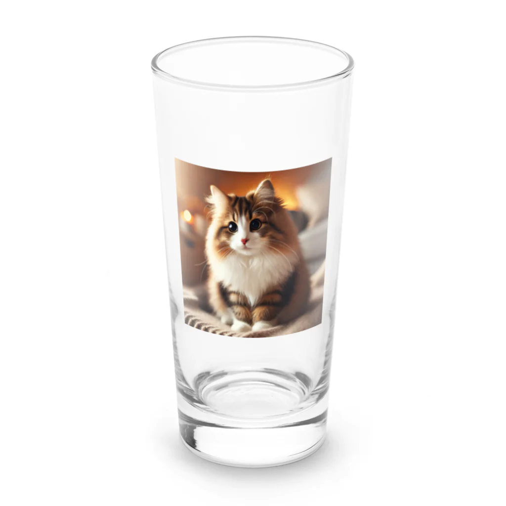 akinyan3128の私はモフモフ　(ノーウィージャンフォレストキャット) Long Sized Water Glass :front