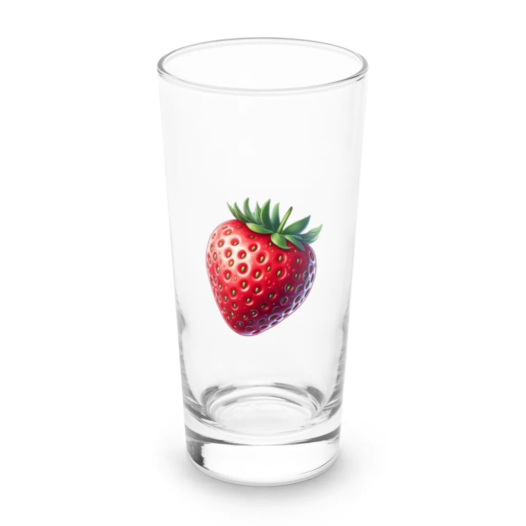 strawberry168のイチゴ柄 Long Sized Water Glass :front