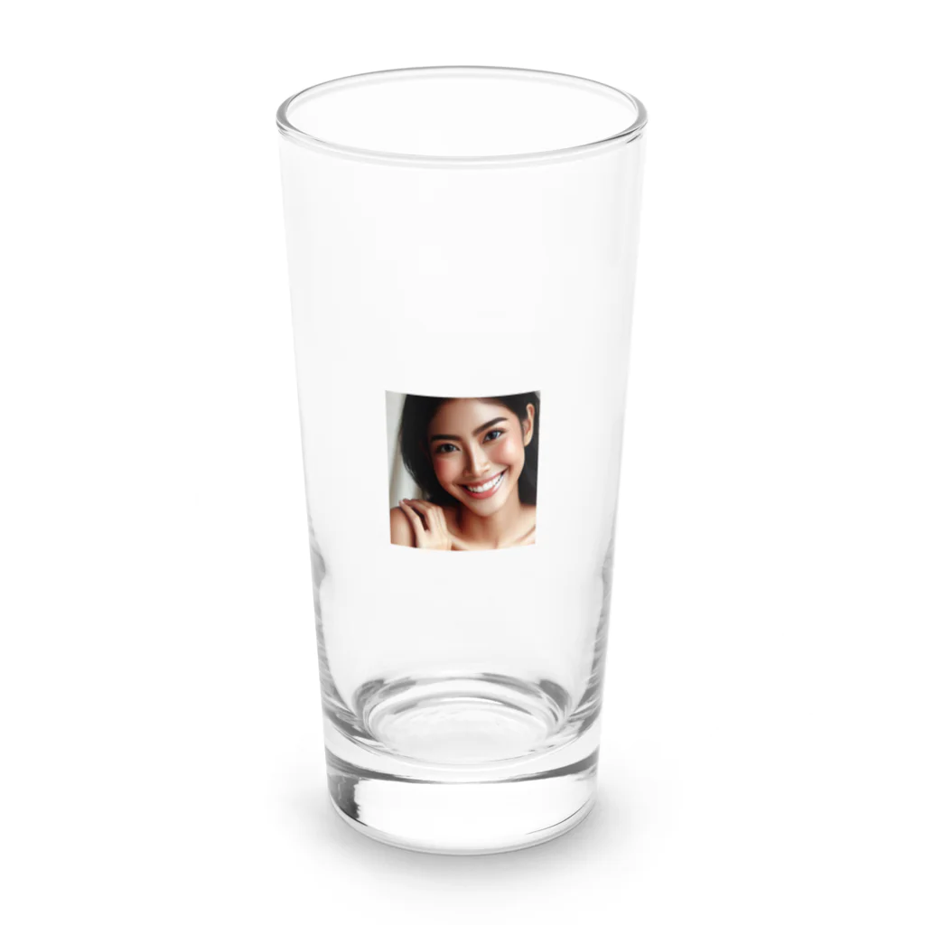 taka787jpの笑顔で Long Sized Water Glass :front