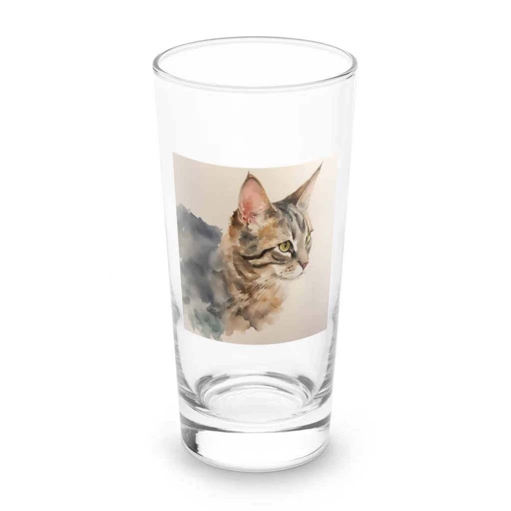 OkometoOmochiの横向き猫 Long Sized Water Glass :front