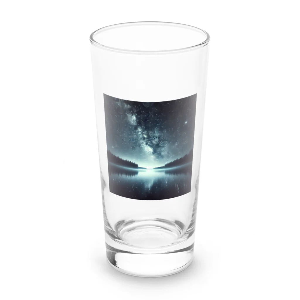 DQ9 TENSIの静かな湖に輝く星々が織りなす幻想的な光景 Long Sized Water Glass :front