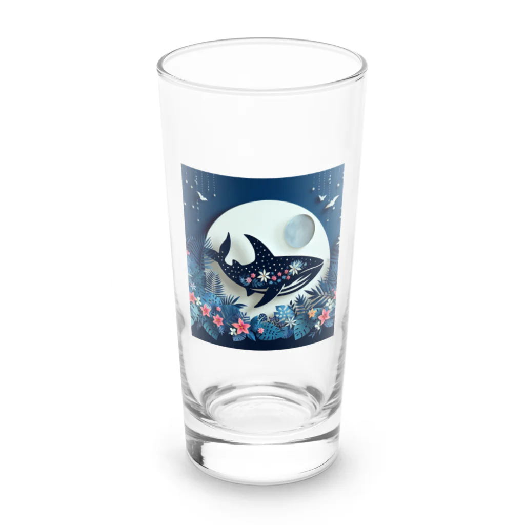 ココナッツアイランド©️のジンベイザメ Long Sized Water Glass :front