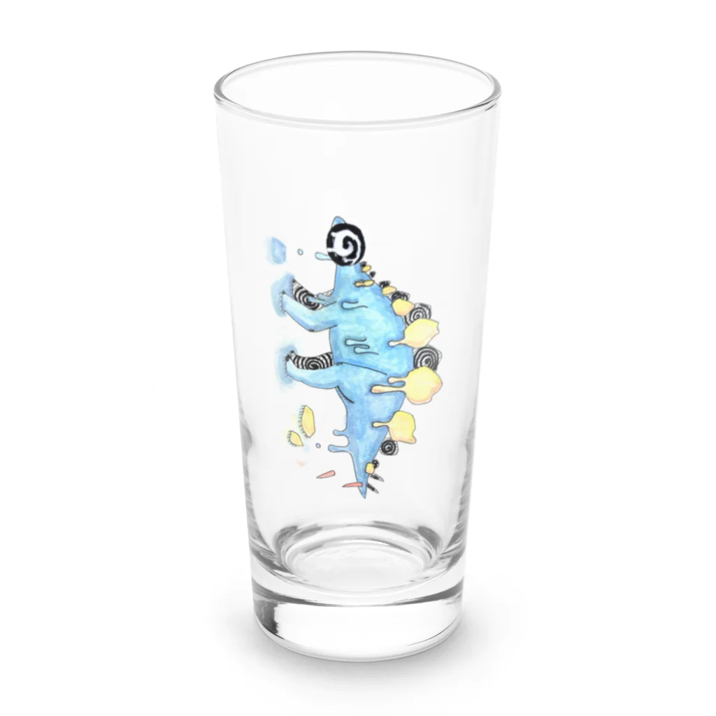 てらゑもんの洞窟の溶け棘蜥蜴 Long Sized Water Glass :front