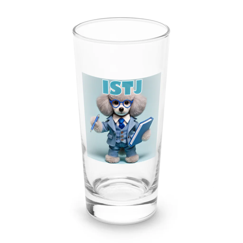 MsArtShopのISTJのトイプードル Long Sized Water Glass :front