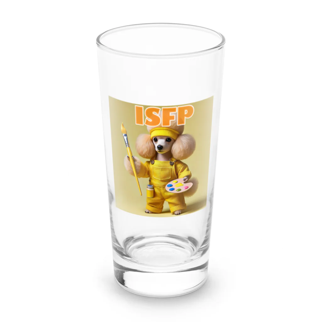 MsArtShopのISFPのトイプードル Long Sized Water Glass :front