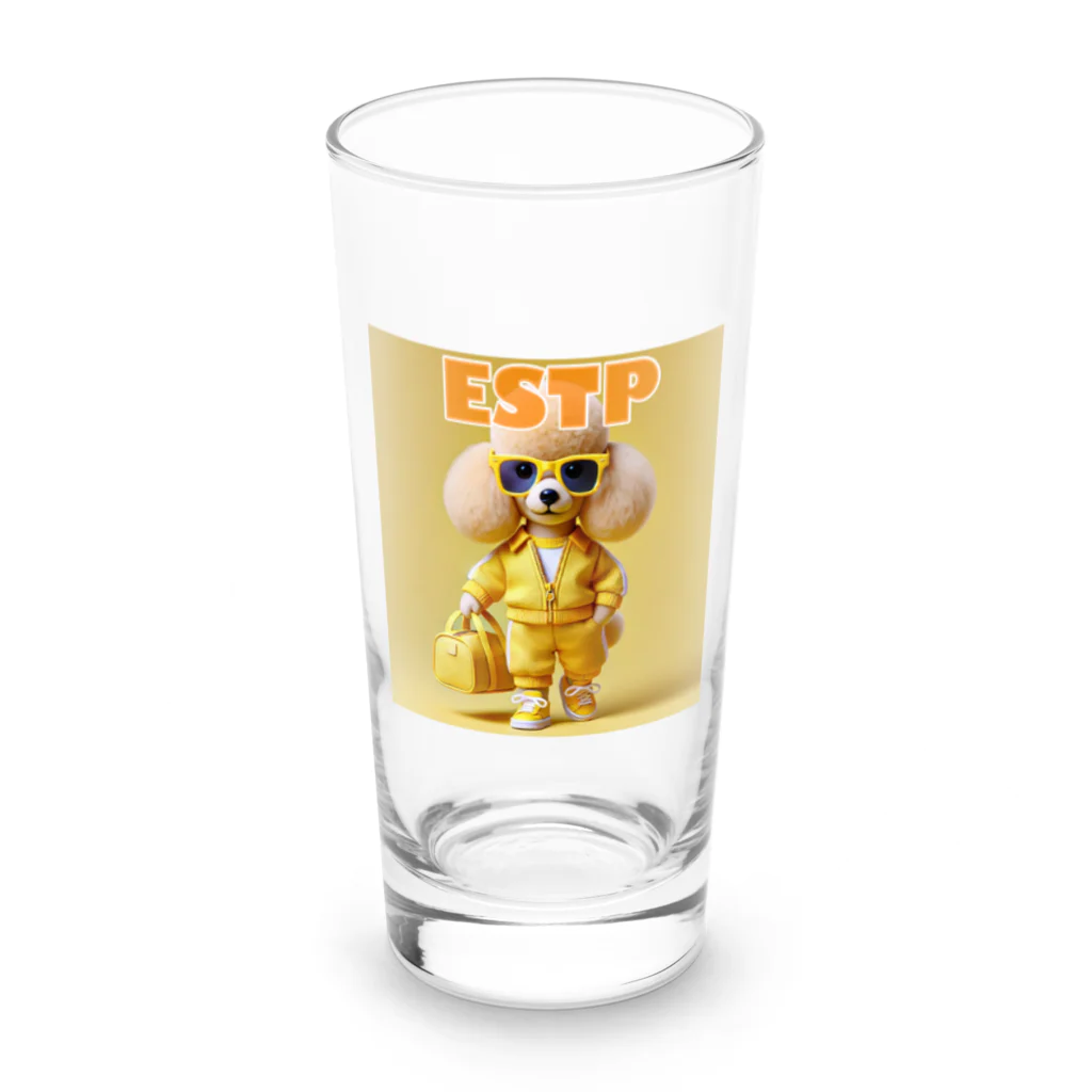 MsArtShopのESTPのトイプードル Long Sized Water Glass :front