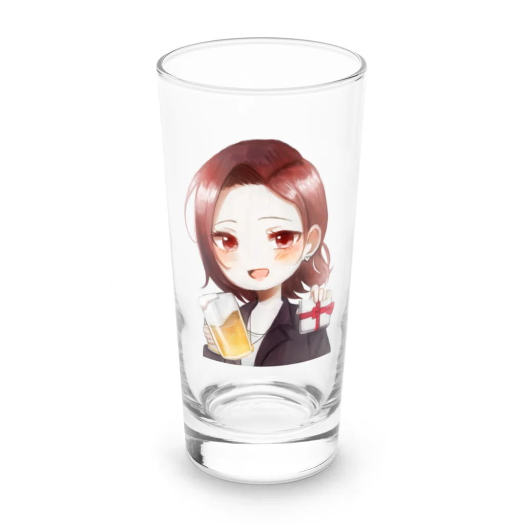 乾杯がーるずSHOPのKanpaiGirl「バレンタインちゃん」グラス Long Sized Water Glass :front