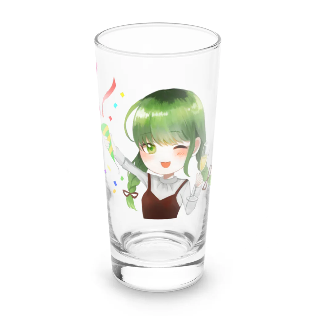 乾杯がーるずSHOPのKanpaiGirl「お誕生日ちゃん」グラス Long Sized Water Glass :front