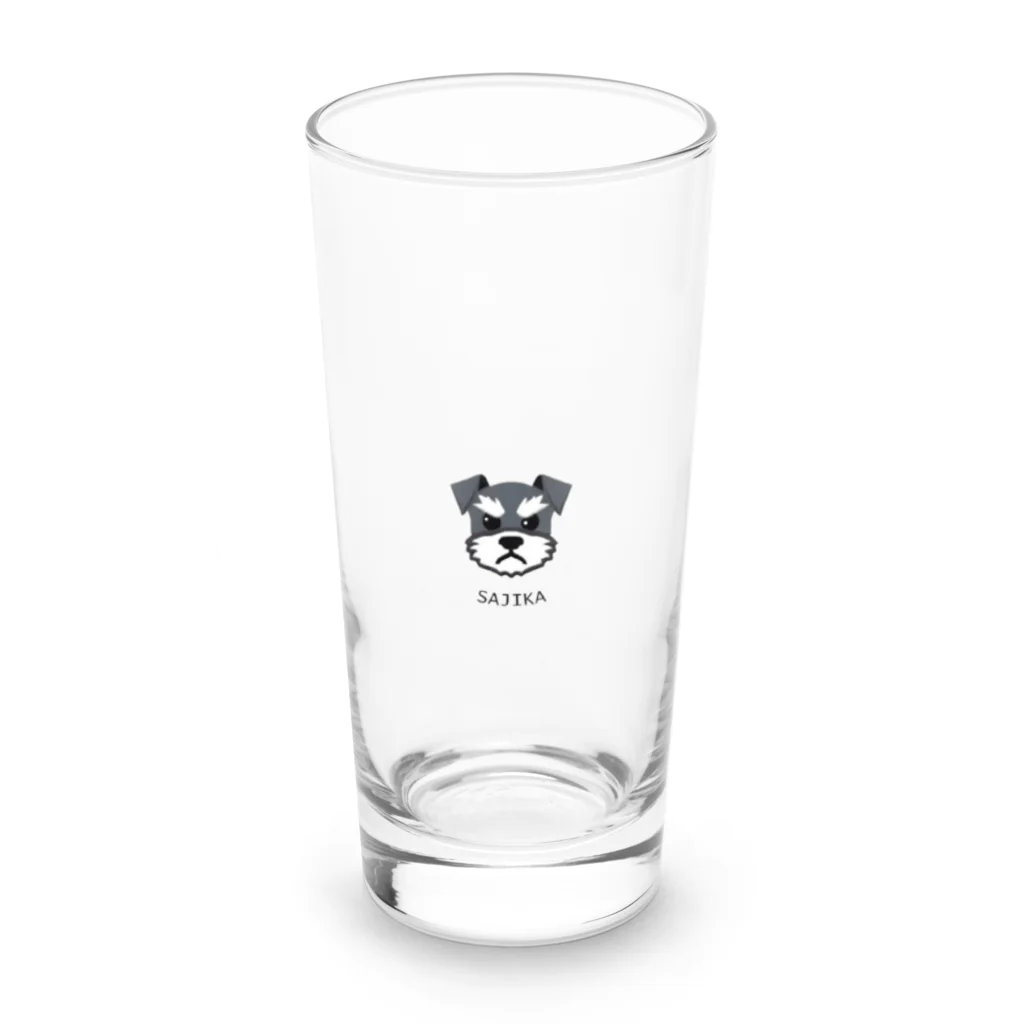 SAJIKAのSAJIKA　ミニチュアシュナウザー　Angry　Ver Long Sized Water Glass :front