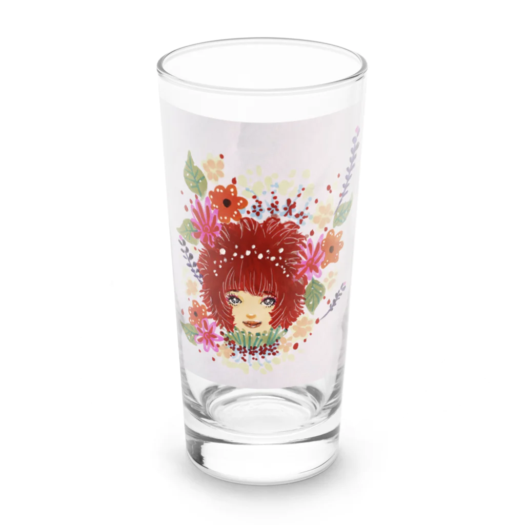 YUKAO★JAPANの花の妖精⭐︎みんみん Long Sized Water Glass :front