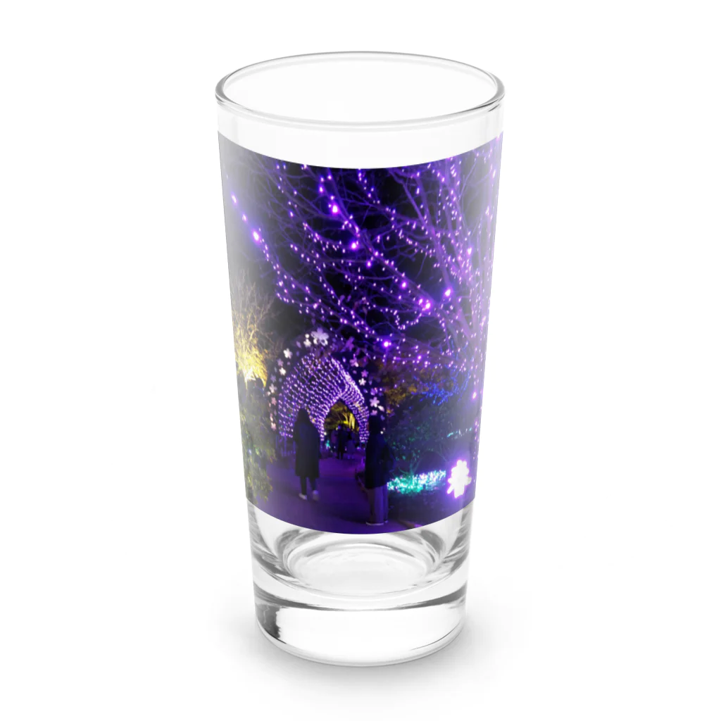 morinoyouseiのキラキラ輝くイルミネーションの世界 Long Sized Water Glass :front