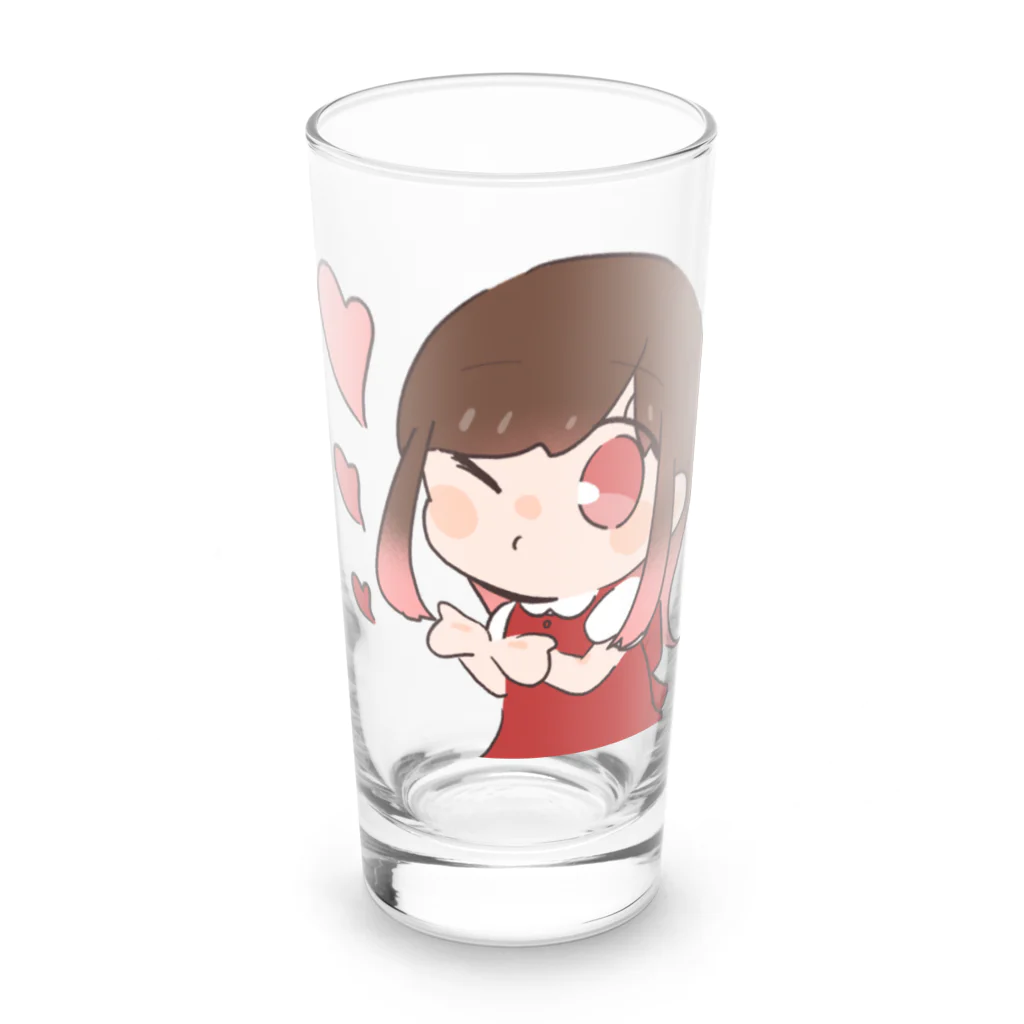 あーちゃん🫧‪のんーまっ！ Long Sized Water Glass :front