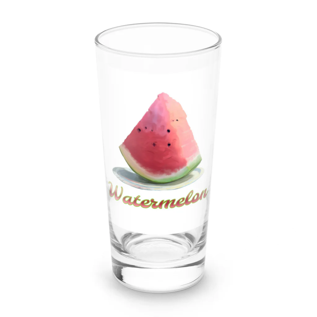 Fruit Fruit Fruit!!!のwatermelon Long Sized Water Glass :front