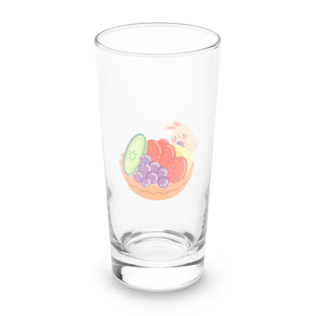 マロンのうさちゃんタルト Long Sized Water Glass :front