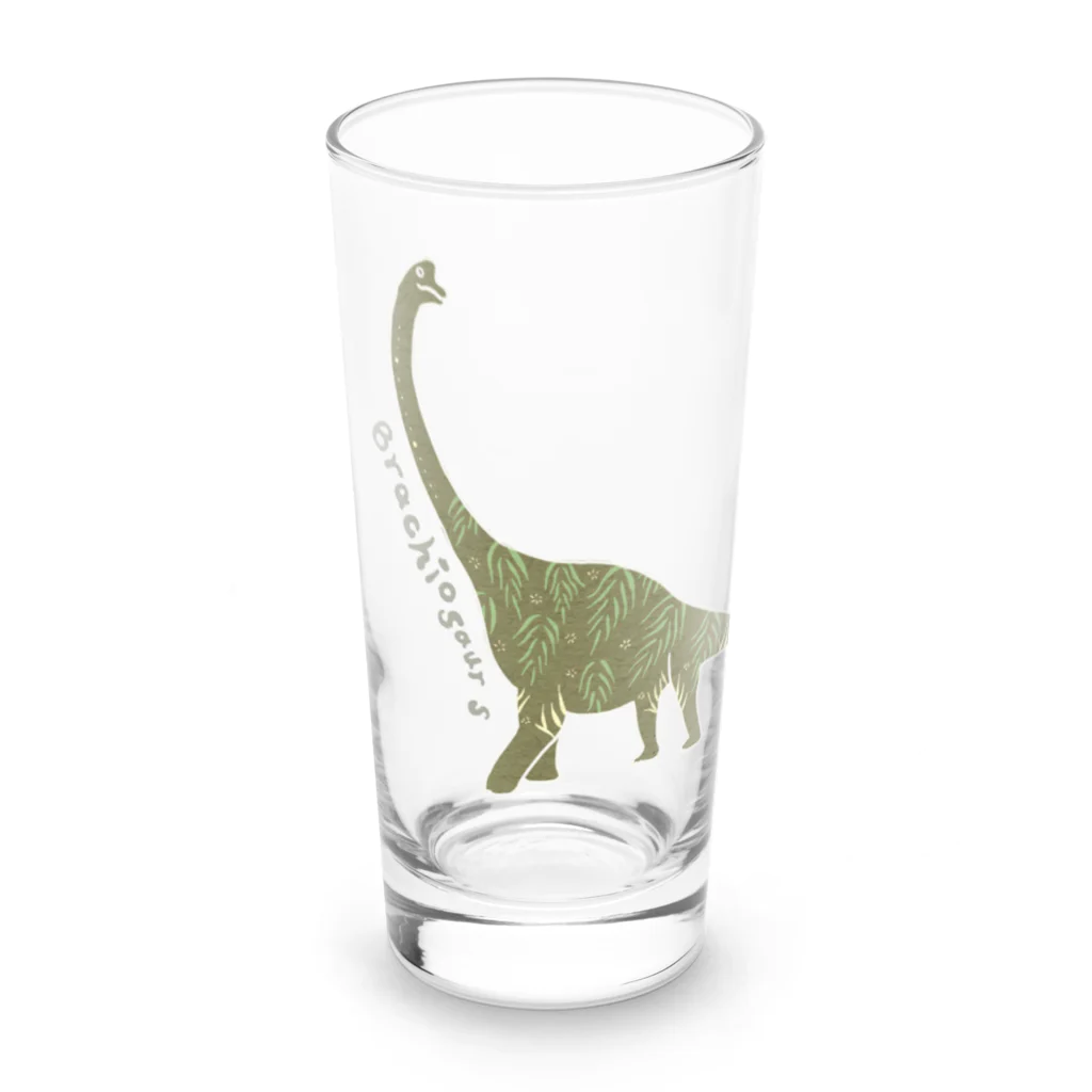 楽園Dinosaurの楽園Dinosaur*プラキオサウルス Long Sized Water Glass :front