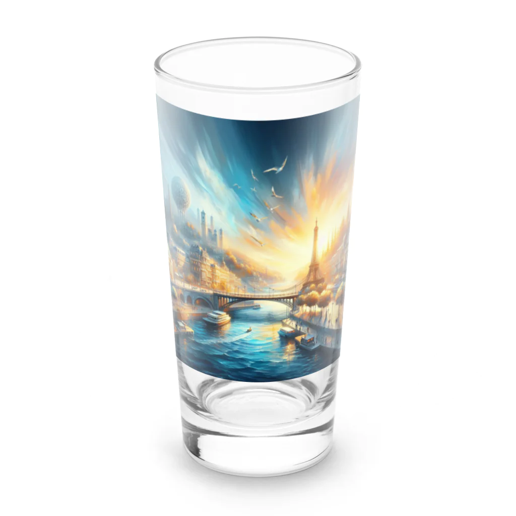 ハッピーハッピープラザ！の水のある町 Long Sized Water Glass :front