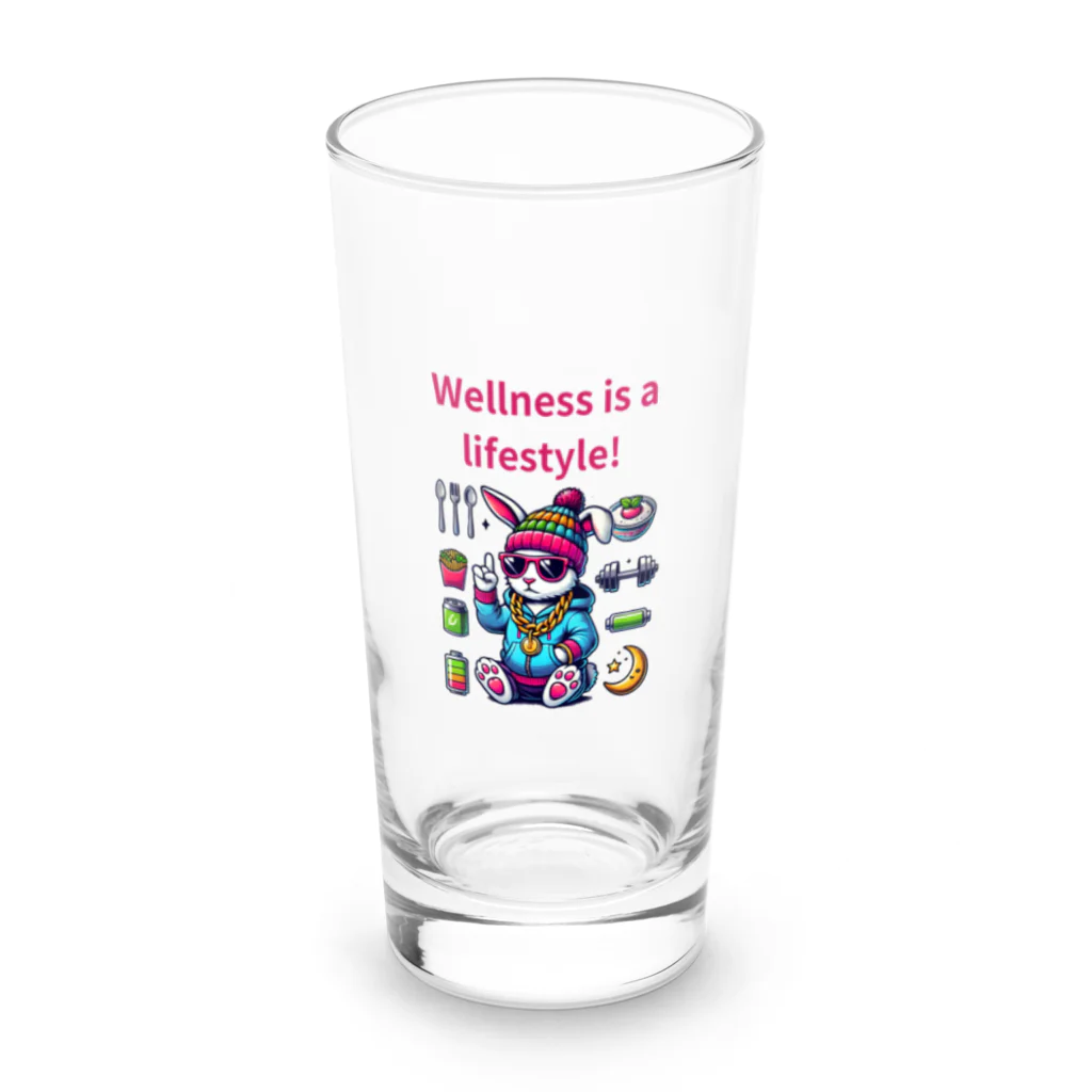 CHOCOLATEAの「健康のバランス」 Long Sized Water Glass :front