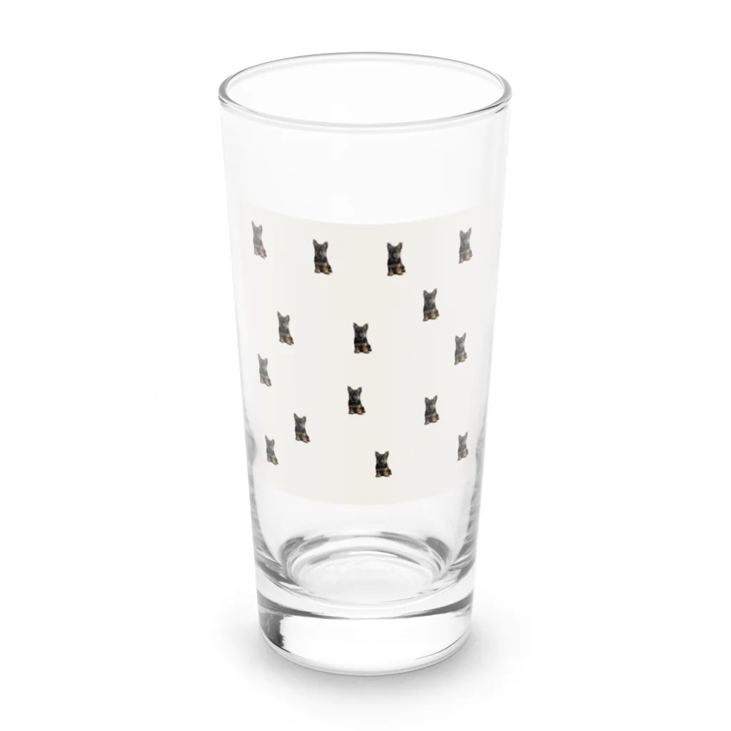 Giraffeinkの子犬シリーズ　Riley (ライリー) Long Sized Water Glass :front