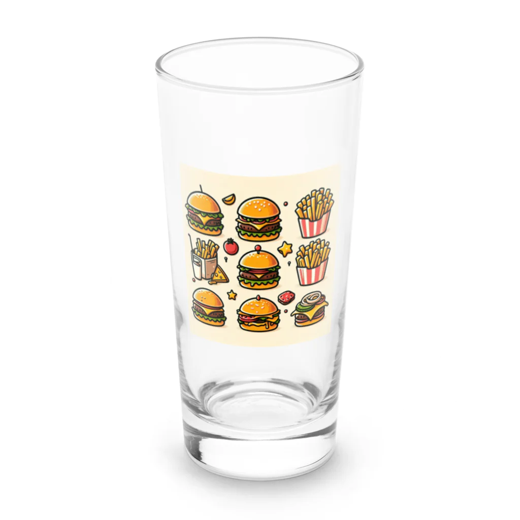 南国のハンバーガー Long Sized Water Glass :front