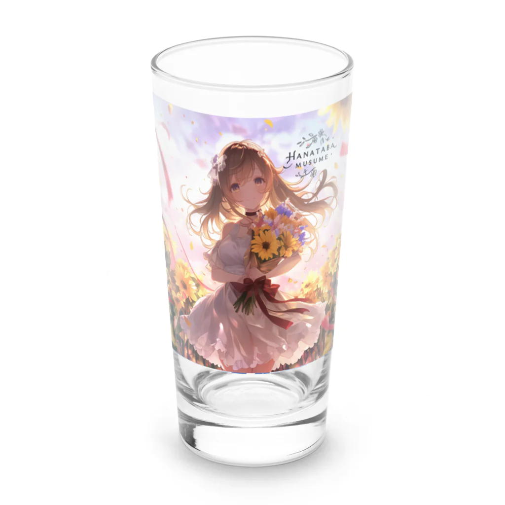 花束娘のDreaming in a Field of Sunflowers Long Sized Water Glass :front