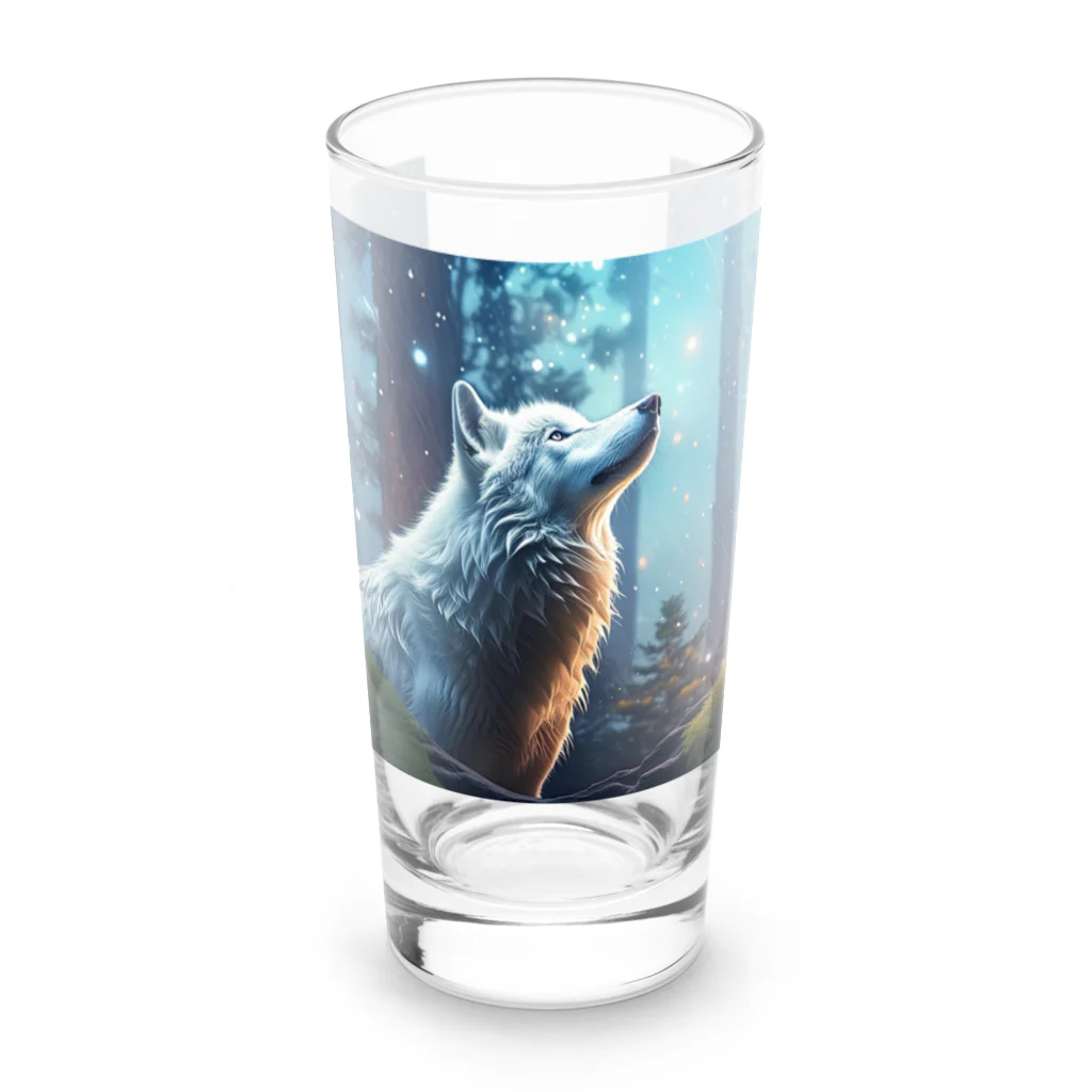 こまつな猫の孤狼の狼 Long Sized Water Glass :front