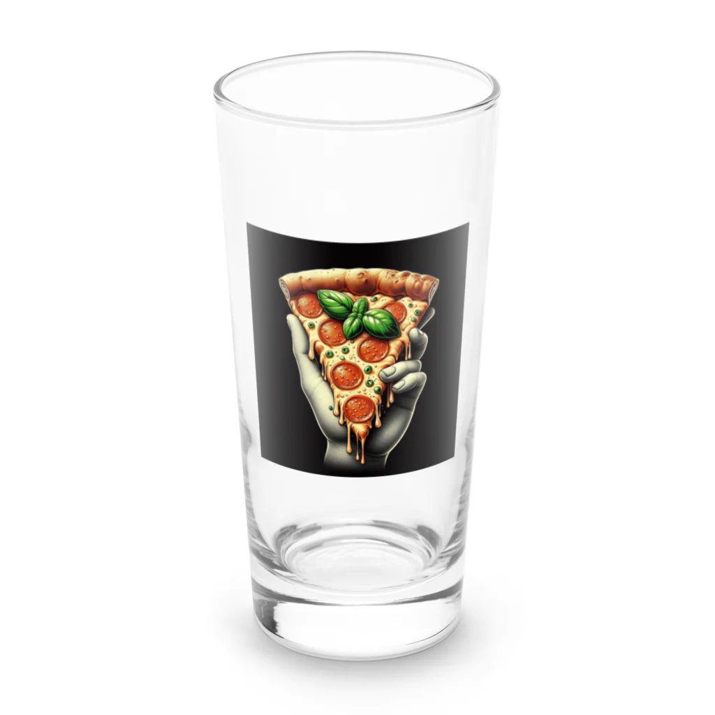 yuriseのおしゃれなpizzaのグッズ Long Sized Water Glass :front