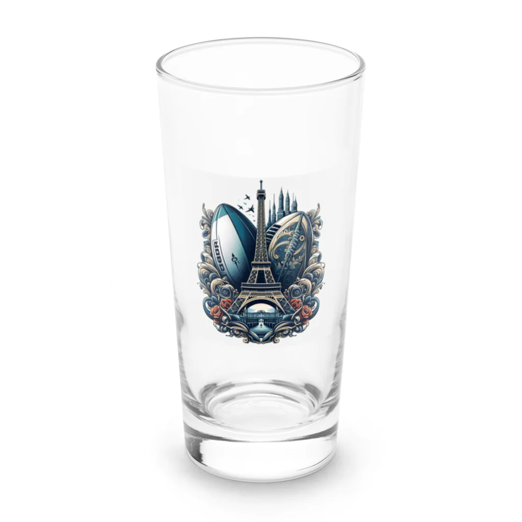 TrendWave Tokyoのパリ　ラグビー　オリンピック Long Sized Water Glass :front