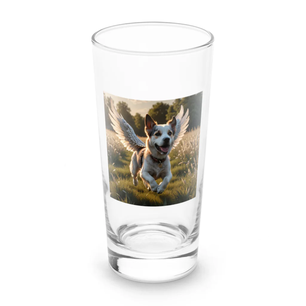 tabi555のそらとぶ犬 Long Sized Water Glass :front