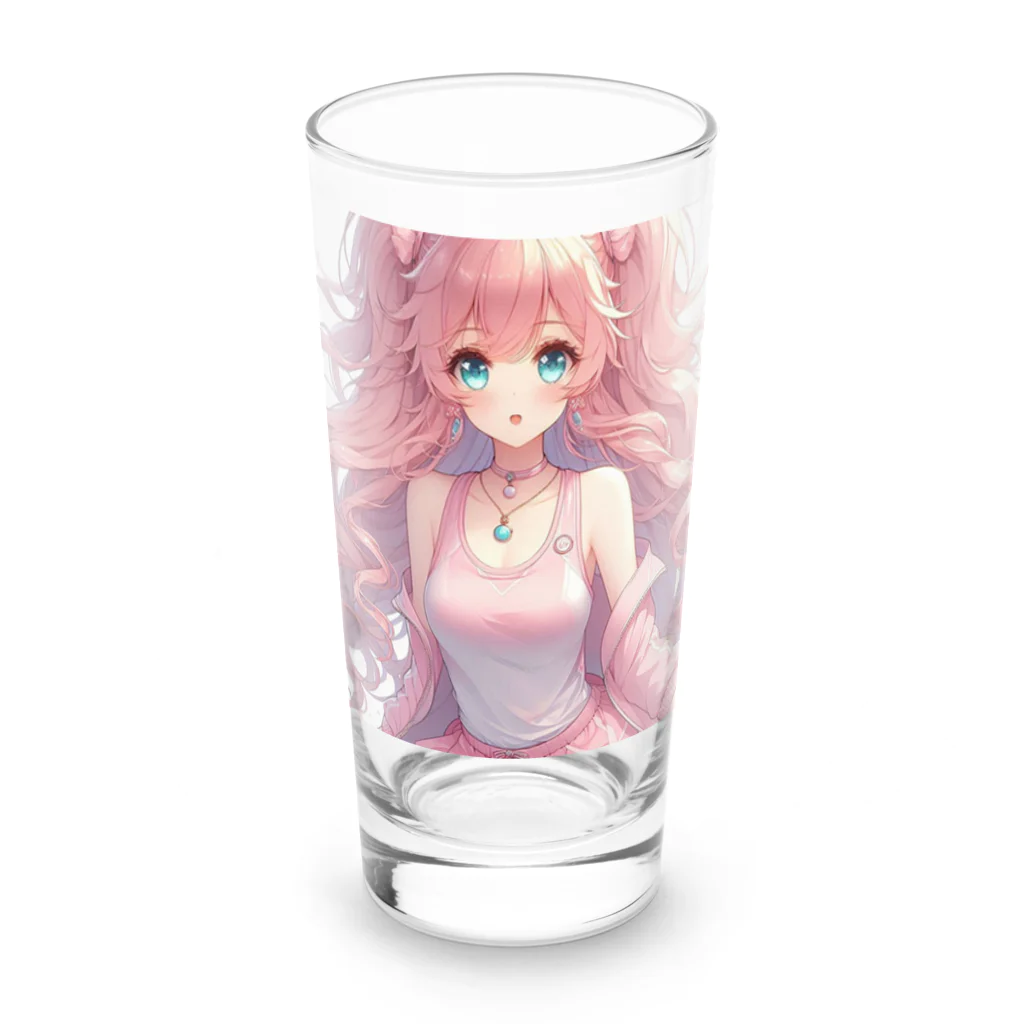 surasuramusumeのランニングをする「ジェム」 Long Sized Water Glass :front