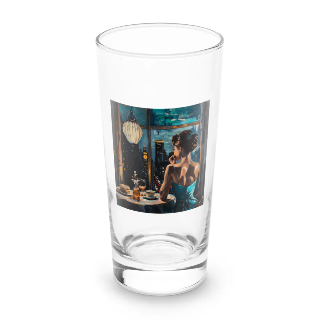 AQUAMETAVERSEの夕暮れ・寛ぎの時間　Tomoe bb 2712 Long Sized Water Glass :front