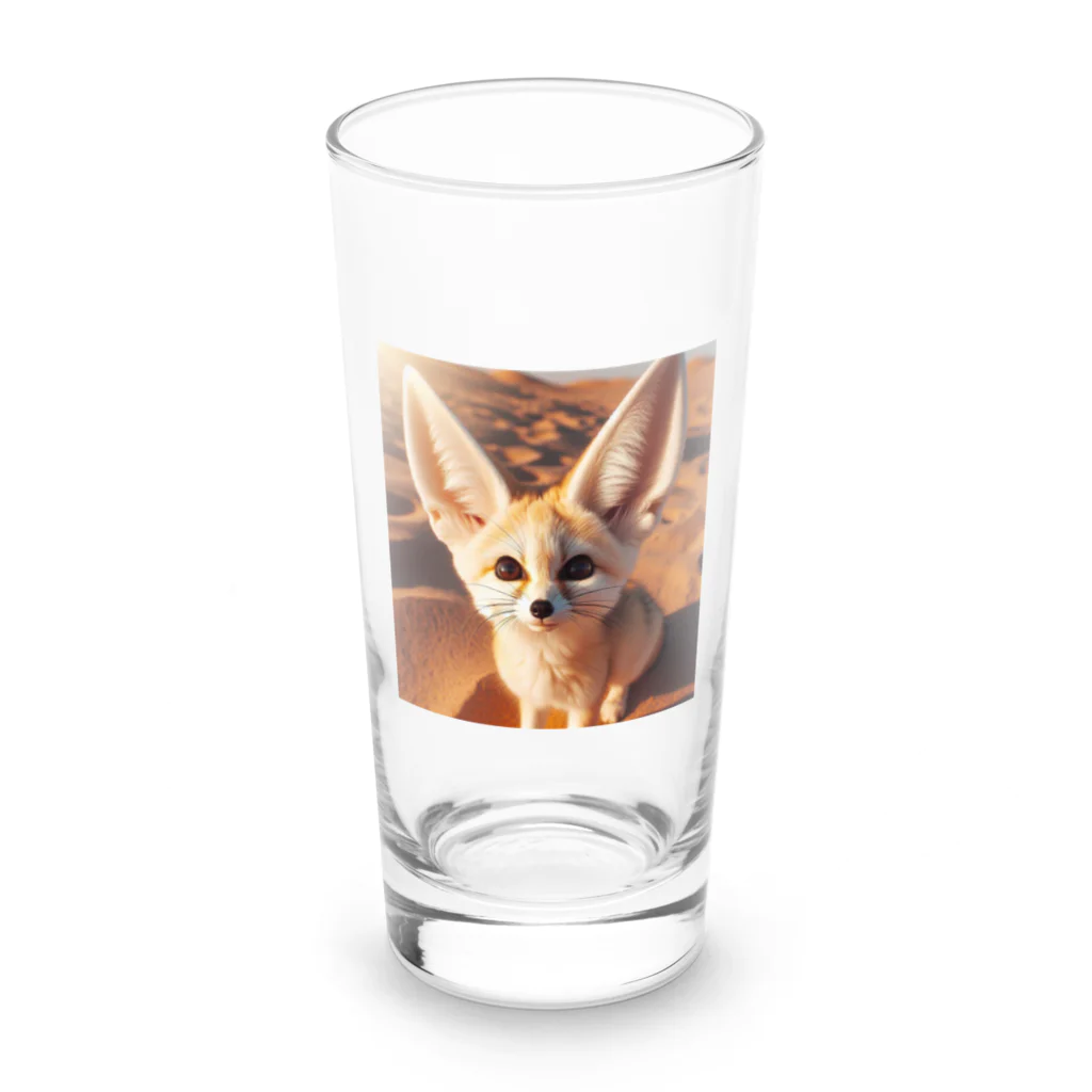 NANAponのキツネ Long Sized Water Glass :front